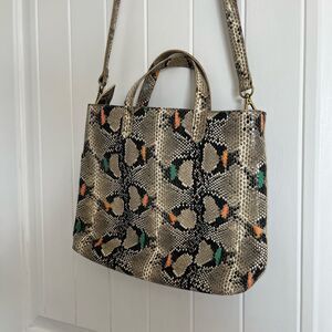 New Madewell Snake Print Leather Women's Bag